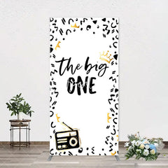 Aperturee - The Big One White Black 1st Birthday Arch Backdrop