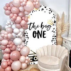 Aperturee - The Big One White Black 1st Birthday Arch Backdrop