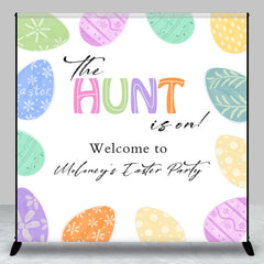 Aperturee - The Hunt Is On Colored Eggs Custom Easter Backdrop