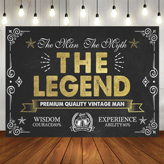 Aperturee - The Legend Vintage Man Europe Classic Birthday Backdrop