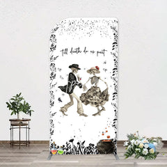 Aperturee - Till Death Do Us Part Halloween Wedding Arch Backdrop