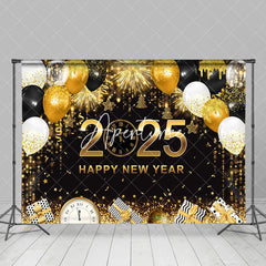 Aperturee - Time To 2025 Happy New Year Balloons Holiday Backdrop