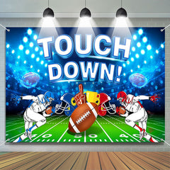 Aperturee - Touch Down Football Player Field Sport Party Backdrop