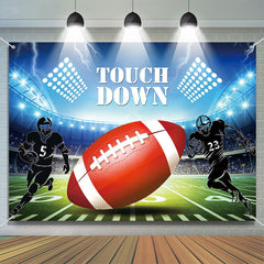 Aperturee - Touch Down Rugby Field Light Sports Party Backdrop