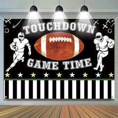 Aperturee - Touch Down Rugby Game Time Super Bowel Party Backdrop