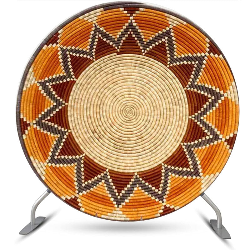 Aperturee - Traditional Ethiopian Basket Round Backdrop Cover