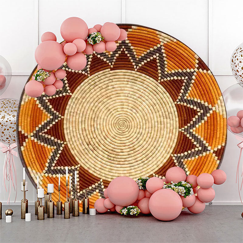 Aperturee - Traditional Ethiopian Basket Round Backdrop Cover