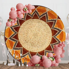 Aperturee - Traditional Ethiopian Basket Round Backdrop Cover