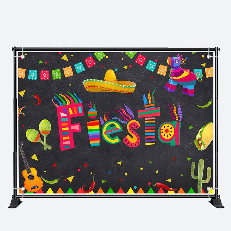 Aperturee - Traditional Festival Cactus Mexican Fiesta Backdrop