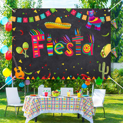 Aperturee - Traditional Festival Cactus Mexican Fiesta Backdrop