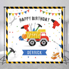 Aperturee - Traffic Repair Tools Car Custom Birthday Backdrop