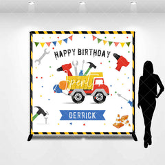 Aperturee - Traffic Repair Tools Car Custom Birthday Backdrop