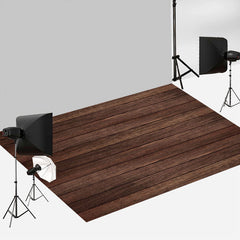 Aperturee - Transverse Wood Rubber Floor Mat For Photography