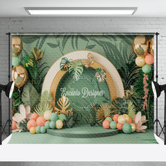 Aperturee - Tribal Forest Plants Balloons Cake Smash Backdrop