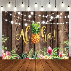 Aperturee - Tropical Hawaiian Luau summer Backdrop for Party Decor