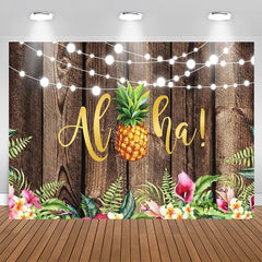 Aperturee - Tropical Hawaiian Luau summer Backdrop for Party Decor