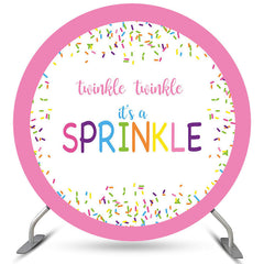 Aperturee - Twinkle Its A Sprinkle Candy Round Birthday Backdrop