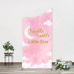 Aperturee - Twinkle Little Star Pink Sky Arch Baby Shower Backdrop