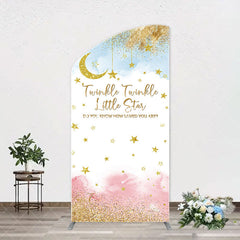 Aperturee - Twinkle Star Moon Night Arch Baby Shower Backdrop