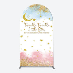 Aperturee - Twinkle Star Moon Night Arch Baby Shower Backdrop