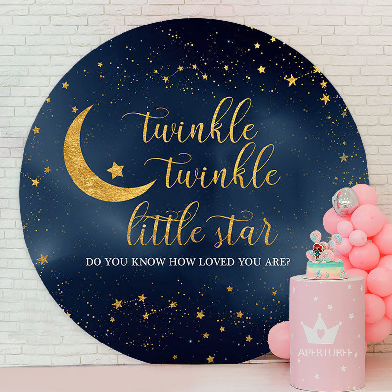 Aperturee - Twinkle Twinkle Little Star Baby Shower Backrop