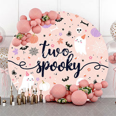 Aperturee Two Spooky Halloween Round 2nd Birthday Backdrop