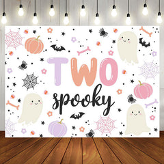 Aperturee - Two Spooky Little Boo Halloween Birthday Backdrop