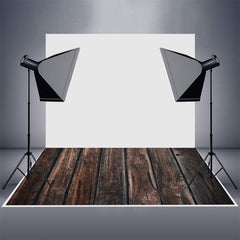 Aperturee - Vertical Wooden Rubber Floor Mat For Photography