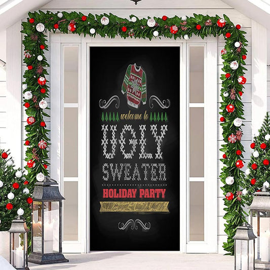 Ugly christmas hot sale door decorations