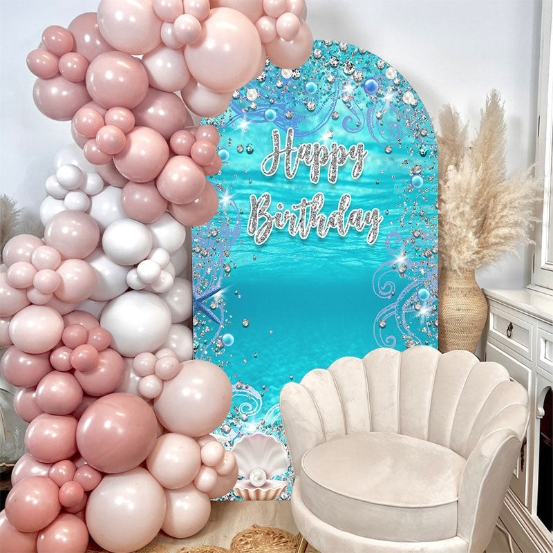 Aperturee - Under The Sea Birthday Double Sided Arch Backdrop