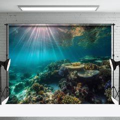 Aperturee - Undersea Landscape Coral Summer Photography Backdrop