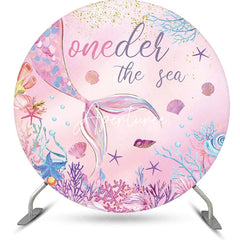 Aperturee - Undersea Pink Mermaid Coral Benthos Round Backdrop