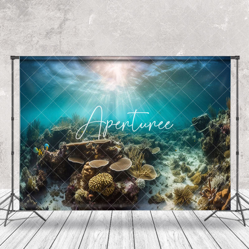 Aperturee - Undersea World Beautiful Light Photoshoot Backdrop