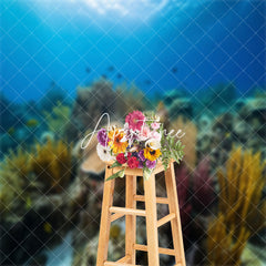 Aperturee - Underwater Seaweed Fish Summer Photography Backdrop