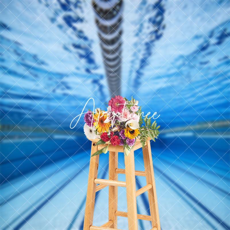 Aperturee - Underwater Swimming Pool Sports Photo Booth Backdrop