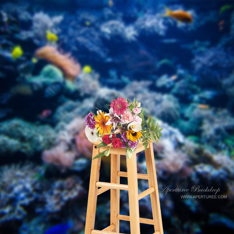 Aperturee - Underwater World Sea Fish Anemone Summer Backdrop