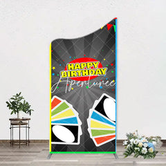 Aperturee - Uno Wild Game Card Stars Arch Happy Birthday Backdrop