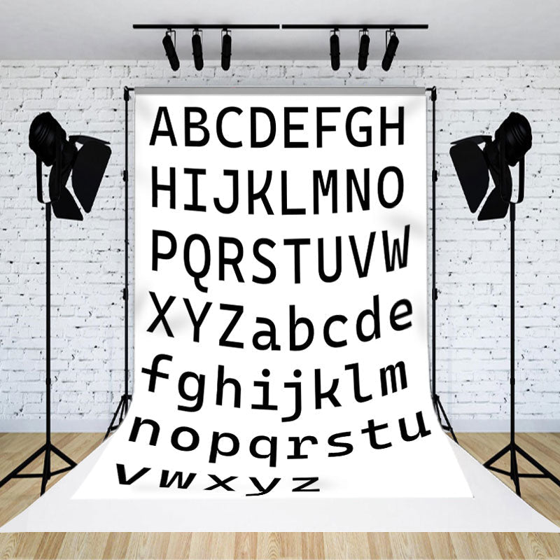 Aperturee - Uppercase And Lowercase English Alphabet Backdrop