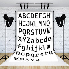 Aperturee - Uppercase And Lowercase English Alphabet Backdrop