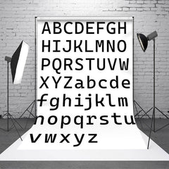 Aperturee - Uppercase And Lowercase English Alphabet Backdrop