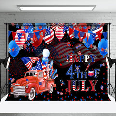 Aperturee - USA Flag Balloon Truck Spark Independence Day Backdrop