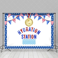 Aperturee - Usa Flag Marathon Hydration Station Olympic Backdrop