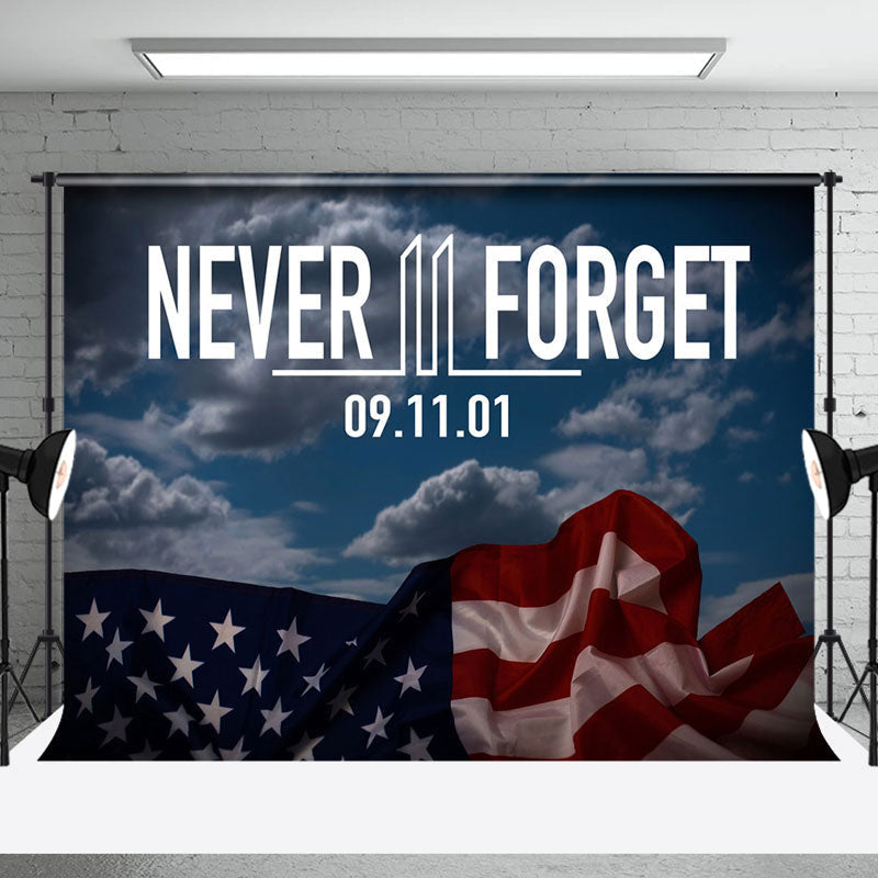 Aperturee - Usa Flag Never Forget 09 11 01 Condolences Backdrop