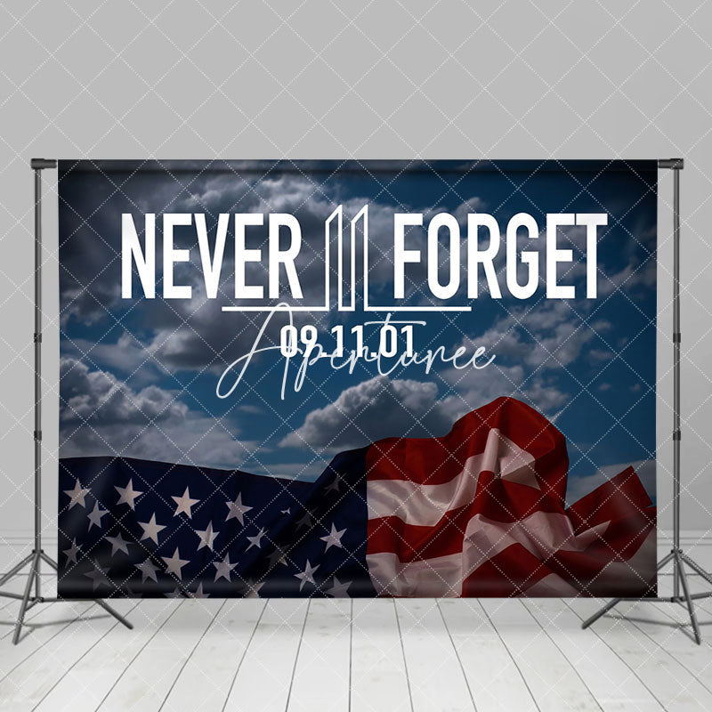 Aperturee - Usa Flag Never Forget 09 11 01 Condolences Backdrop