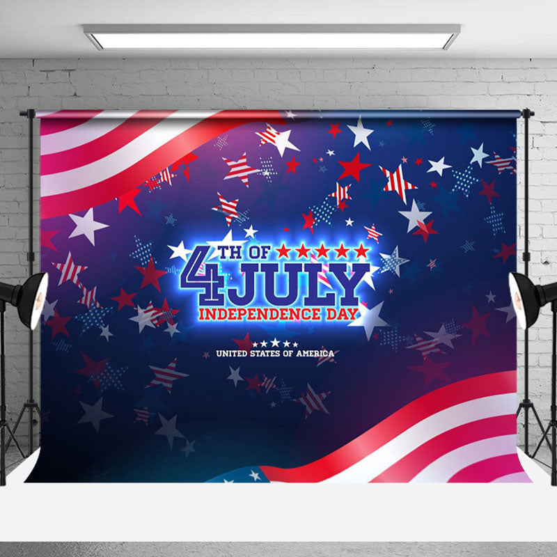 Aperturee - Usa Flag Stars 4th Of July Independence Day Backdrop