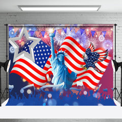 Aperturee - Usa Flag Statue Of Liberty Independence Day Backdrop