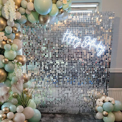 Aperturee Silver Shimmer Wall Panels | Wedding Event Party Decorations