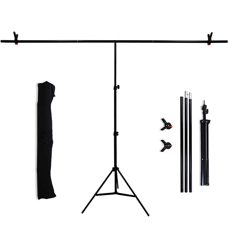 Aperturee T-Shape Adjustable Backdrop Stand Support Frame