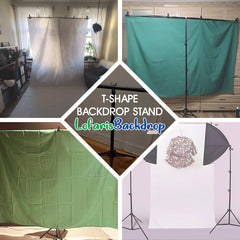 Aperturee T-Shape Adjustable Backdrop Stand Support Frame