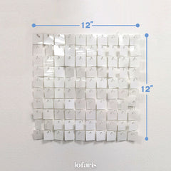 Aperturee White Shimmer Wall Panels | Wedding Event Party Decorations